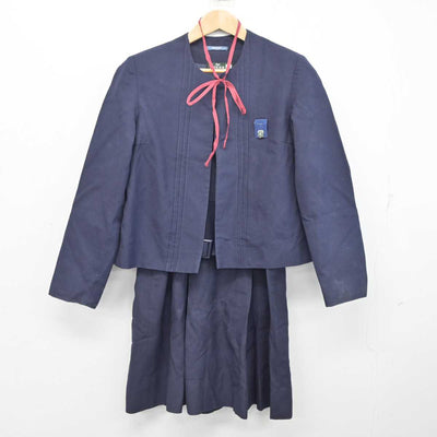 【中古】神奈川県 生麦中学校 女子制服 4点 (ブレザー・ジャンパースカート) sf085911