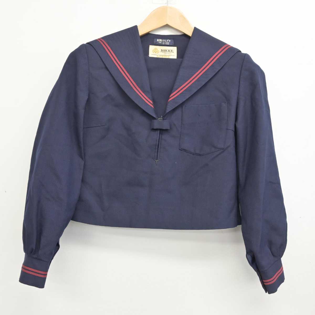 【中古】大阪府 谷川中学校 女子制服 2点 (セーラー服・スカート) sf085914