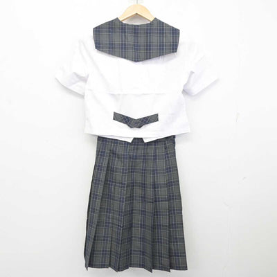 【中古】大阪府 扇町総合高等学校 女子制服 2点 (セーラー服・スカート) sf085915