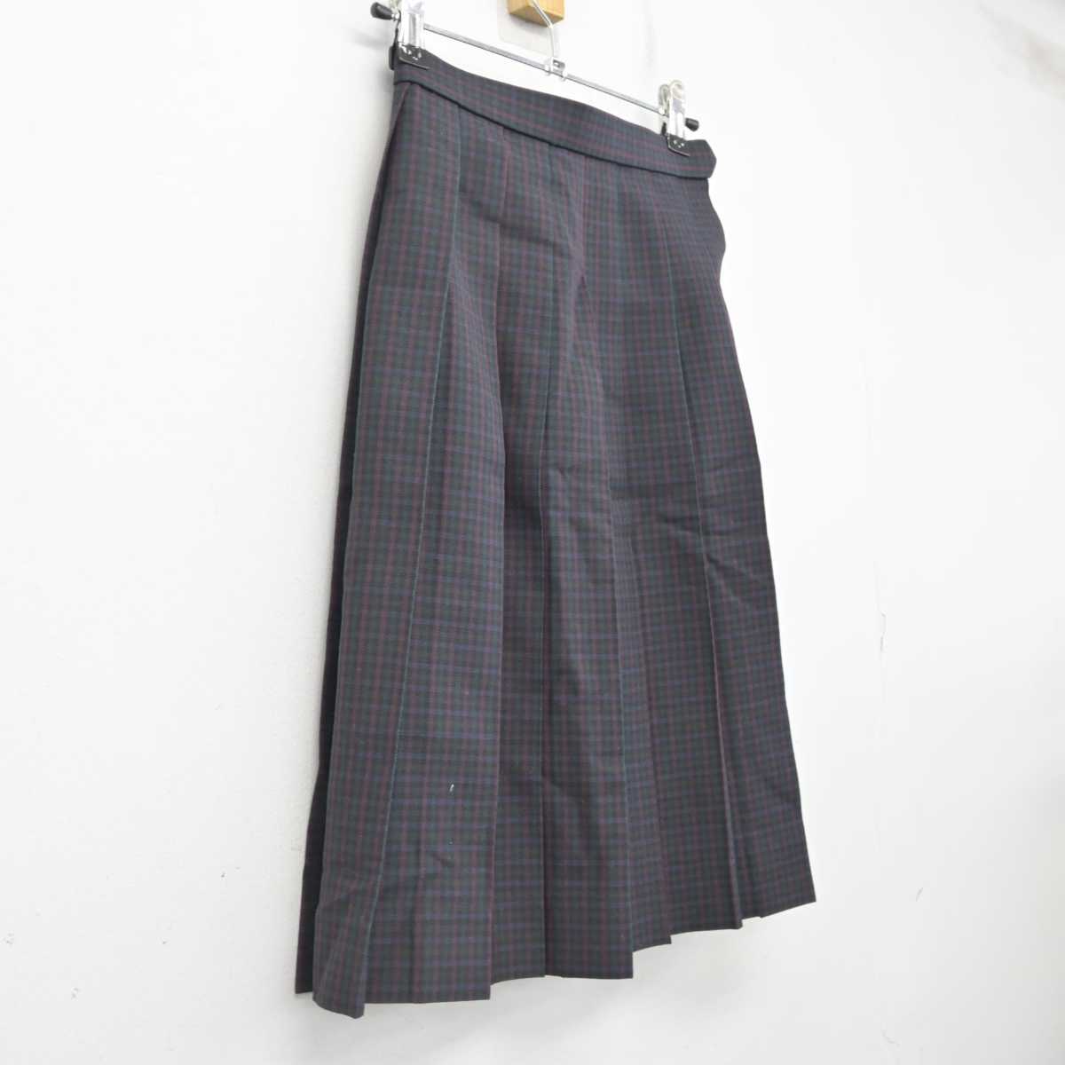 【中古】大阪府 扇町総合高等学校 女子制服 1点 (スカート) sf085916