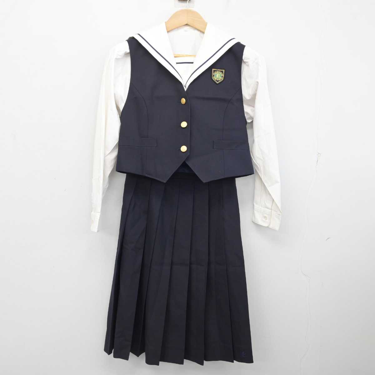中古】鹿児島県 国分中央高等学校 女子制服 4点 (ブレザー