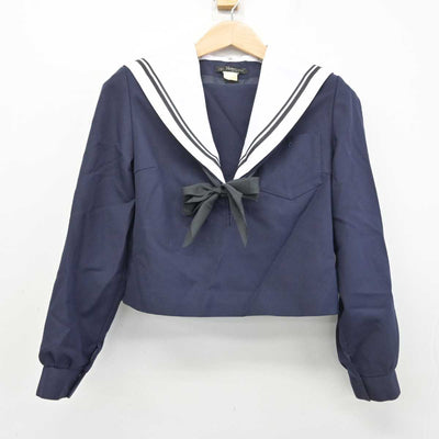 【中古】愛知県 豊田西高等学校 女子制服 3点 (セーラー服・ニット) sf085943