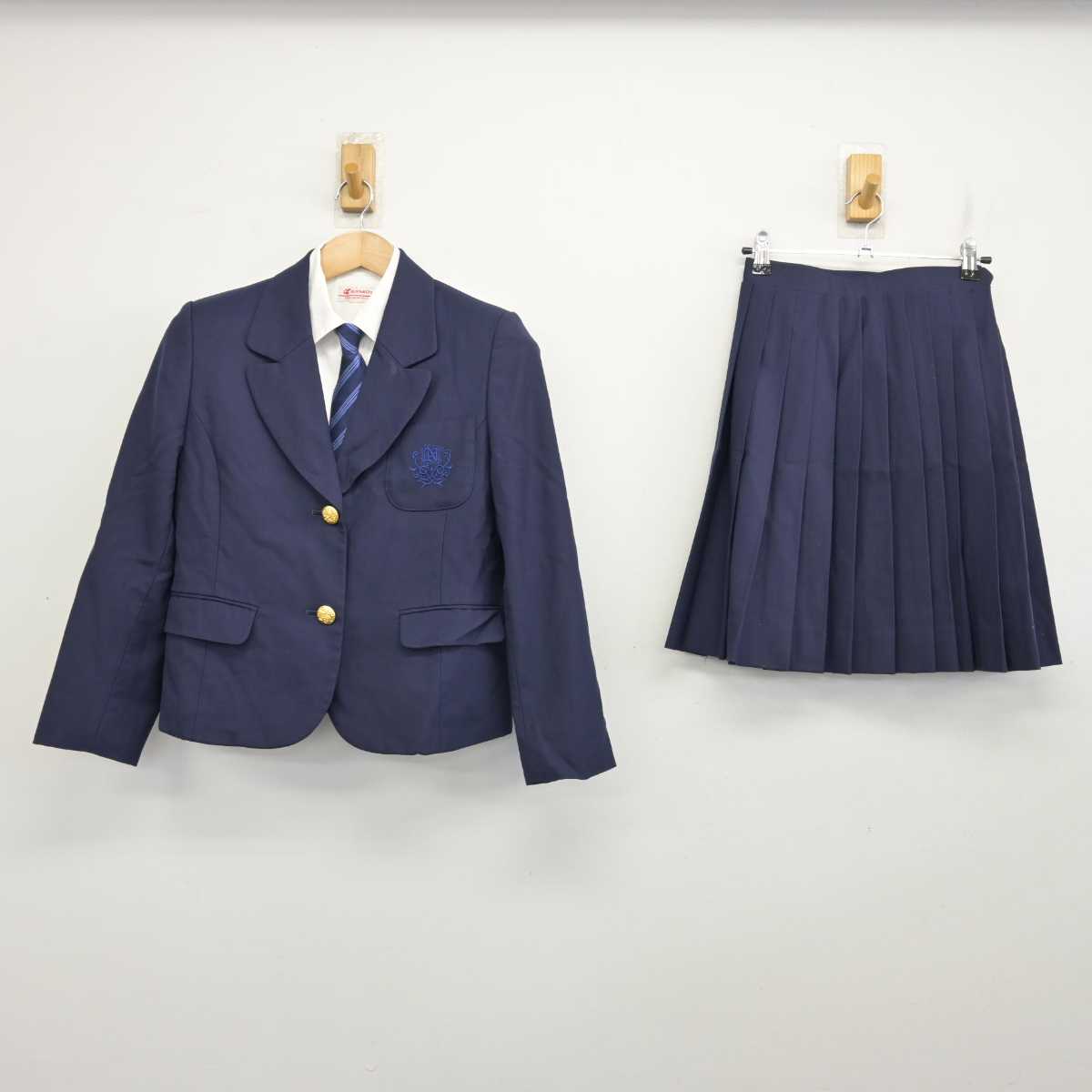 【中古】神奈川県 日本大学高等学校・中学校 女子制服 4点 (ブレザー・シャツ・スカート) sf085981