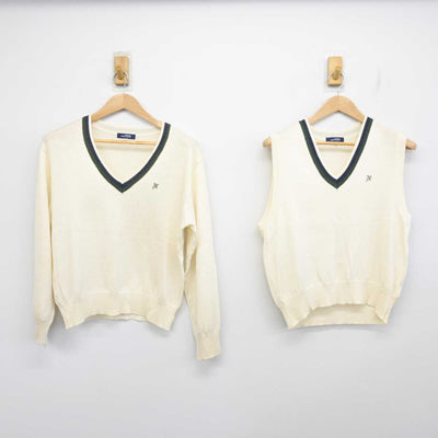 【中古】東京都 日本大学第一高等学校 女子制服 2点 (ニット・ニットベスト) sf085992