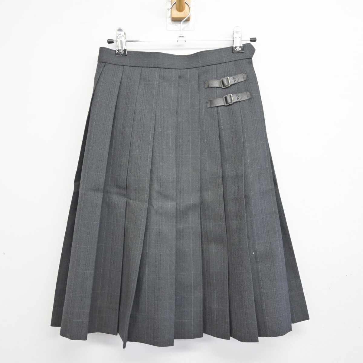 【中古】千葉県 千葉市立稲毛高等学校 女子制服 4点 (ブレザー・スカート) sf085993