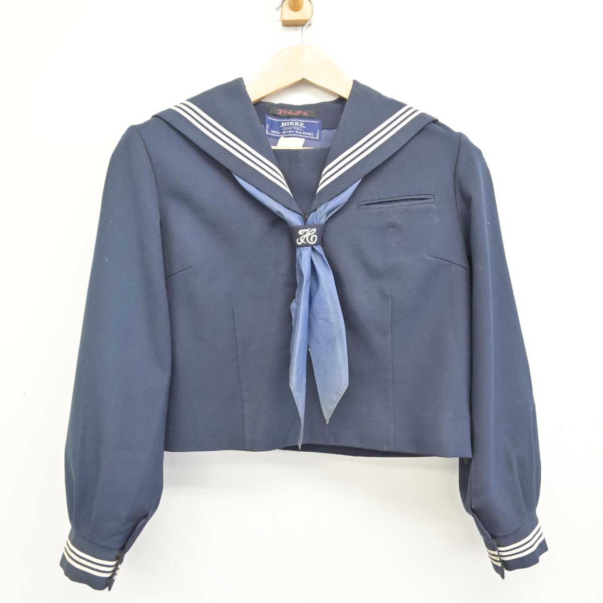 【中古】東京都 砂町中学校 女子制服 3点 (セーラー服・ジャンパースカート) sf085997