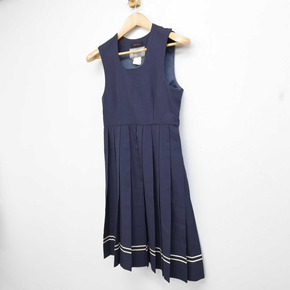 【中古】佐賀県 佐賀市思斉館中学部 女子制服 1点 (ジャンパースカート) sf086000