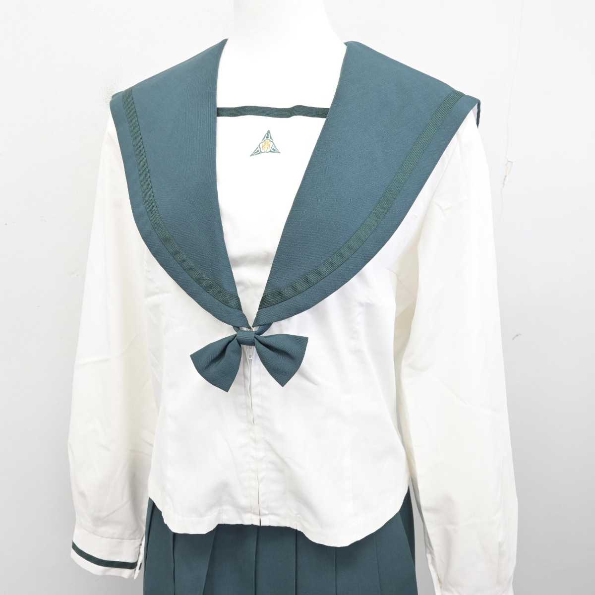 【中古】千葉県 成田国際高等学校 女子制服 3点 (セーラー服・スカート) sf086009