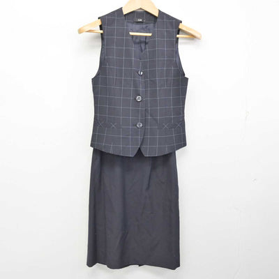 【中古】 事務服 女子制服 3点 (ブレザー・ベスト・スカート) sf086039