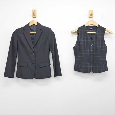 【中古】 事務服 女子制服 3点 (ブレザー・ベスト・スカート) sf086039