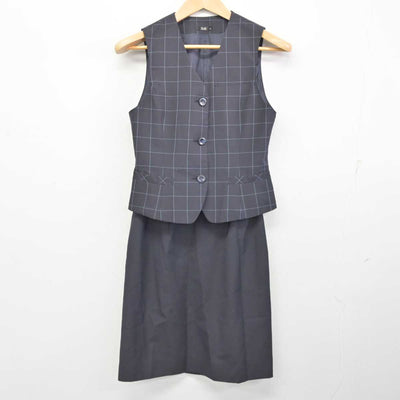 【中古】 事務服 女子制服 3点 (ブレザー・ベスト・スカート) sf086041