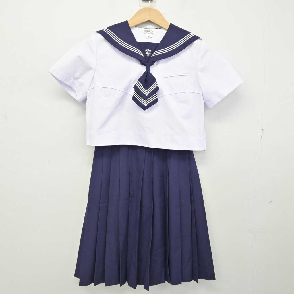 中古】熊本県 八代白百合学園高等学校 女子制服 4点 (セーラー服