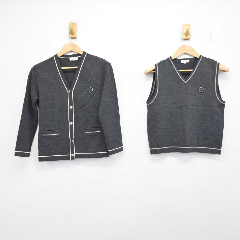 中古】東京都 八王子高等学校 女子制服 2点 (ニットベスト 中古】東京都 八王子高等学校 女子制服 2点 (ニットベスト