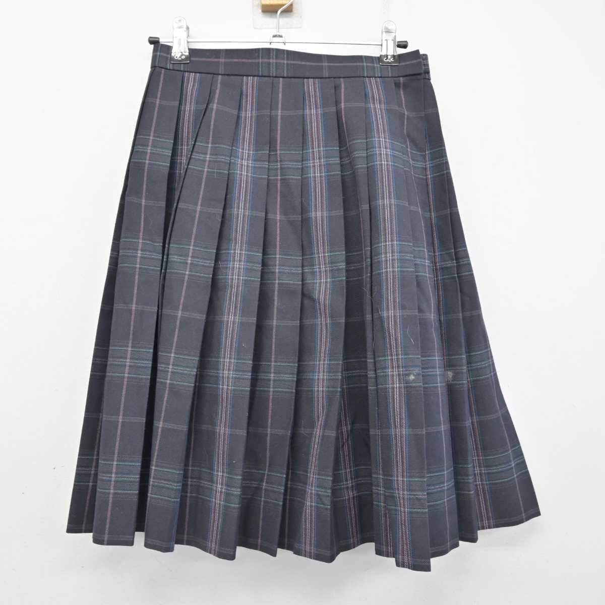 【中古】鹿児島県 鳳凰高等学校 女子制服 4点 (ブレザー・シャツ・スカート) sf086193