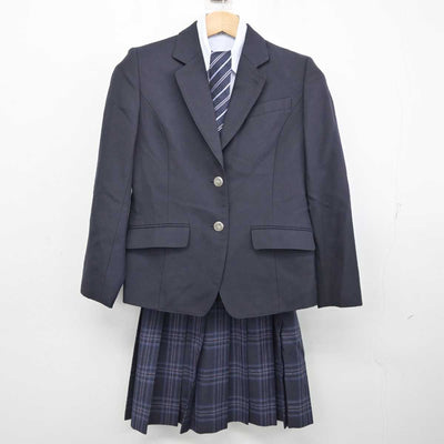 【中古】神奈川県 中央大学附属横浜中学校・高等学校 女子制服 4点 (ブレザー・シャツ・スカート) sf086200