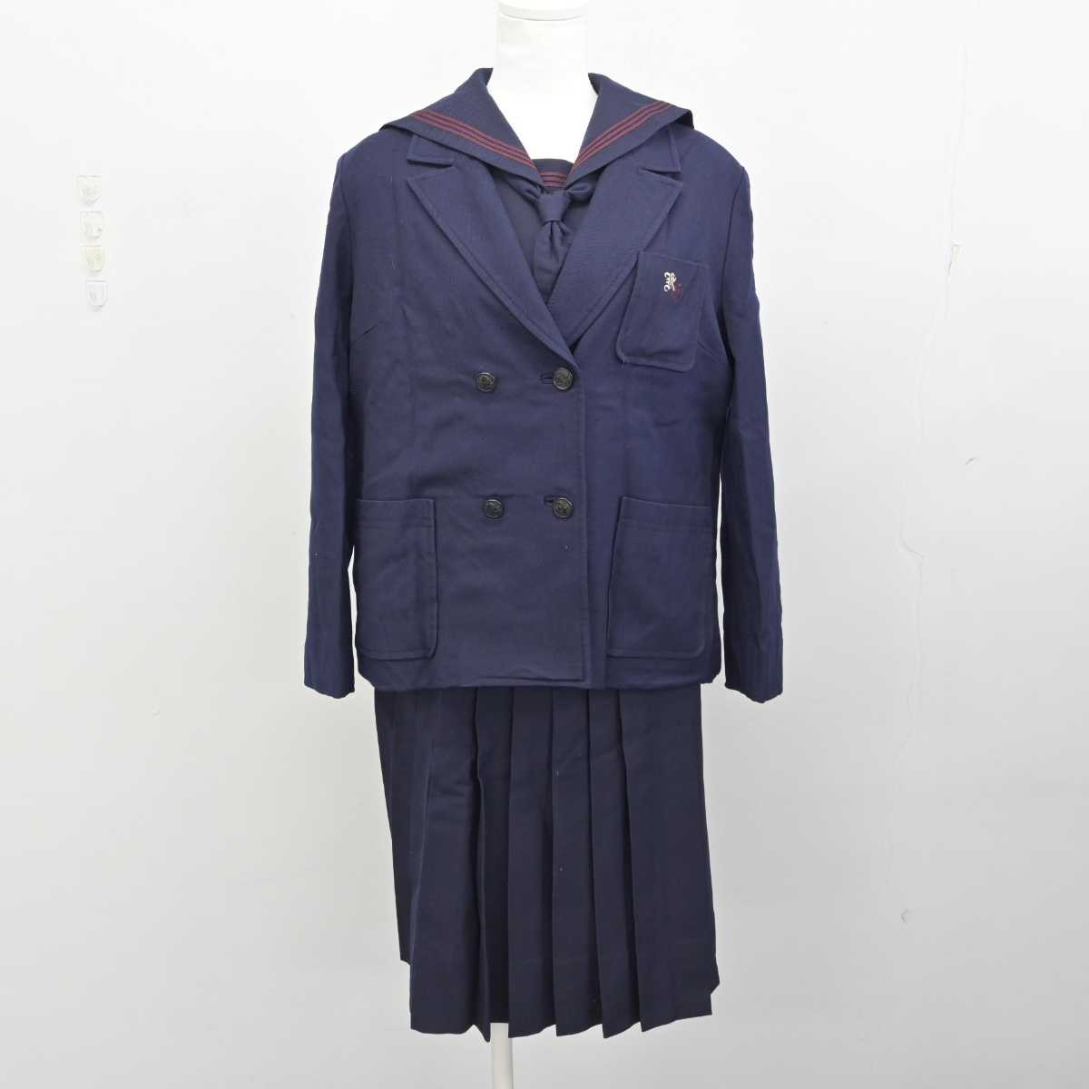 【中古】神奈川県 北鎌倉女子学園中学校・高等学校/旧制服 女子制服 5点 (ブレザー・セーラー服・スカート) sf086277