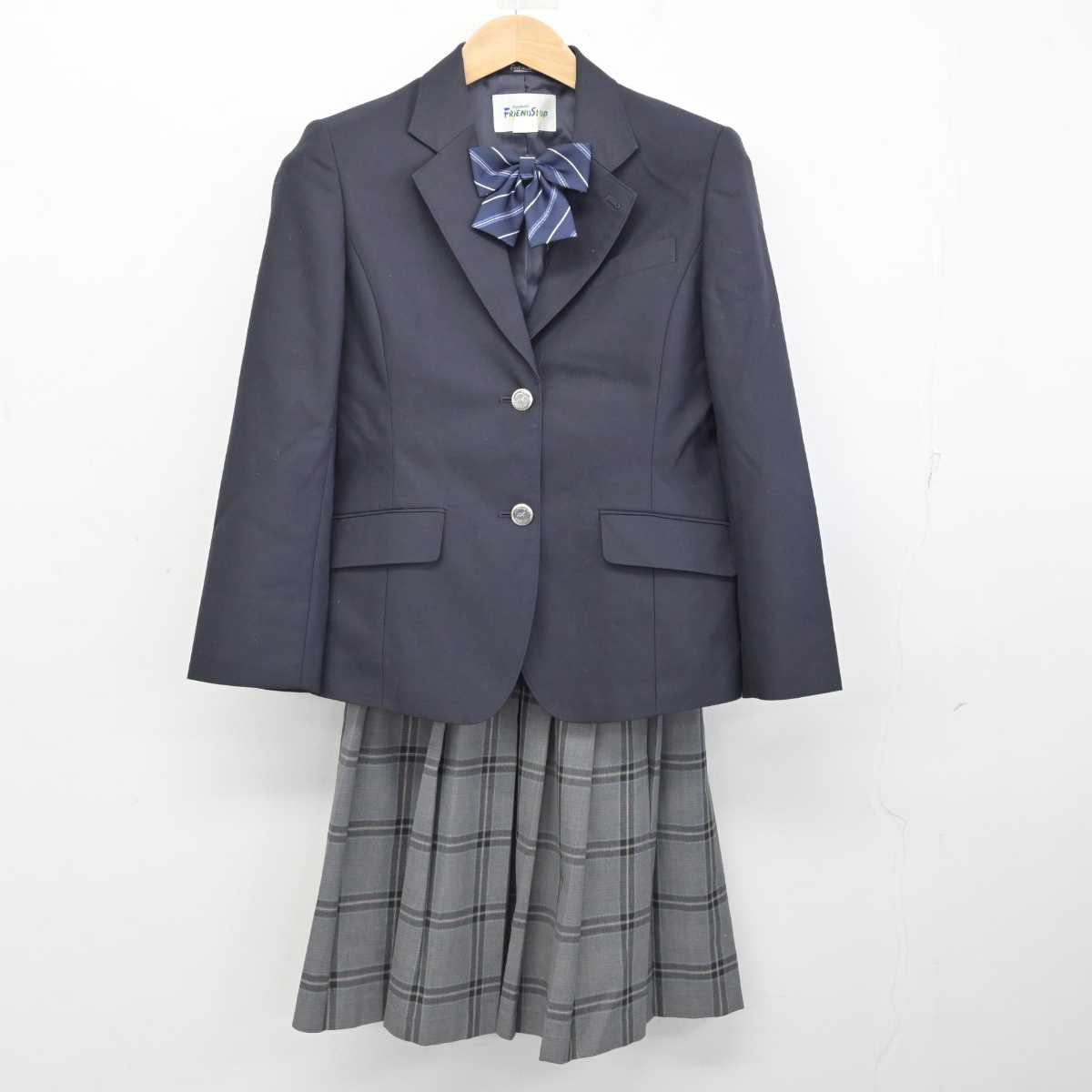 【中古】埼玉県 青柳中学校 女子制服 4点 (ブレザー・スカート) sf086279