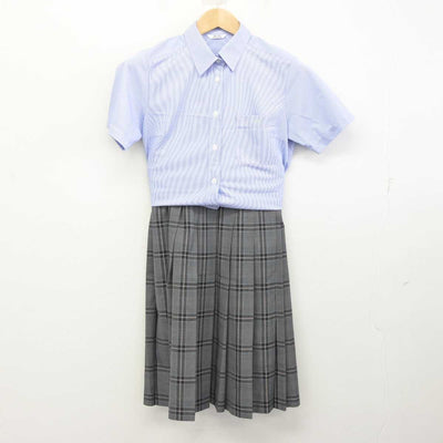 【中古】埼玉県 青柳中学校 女子制服 2点 (シャツ・スカート) sf086281