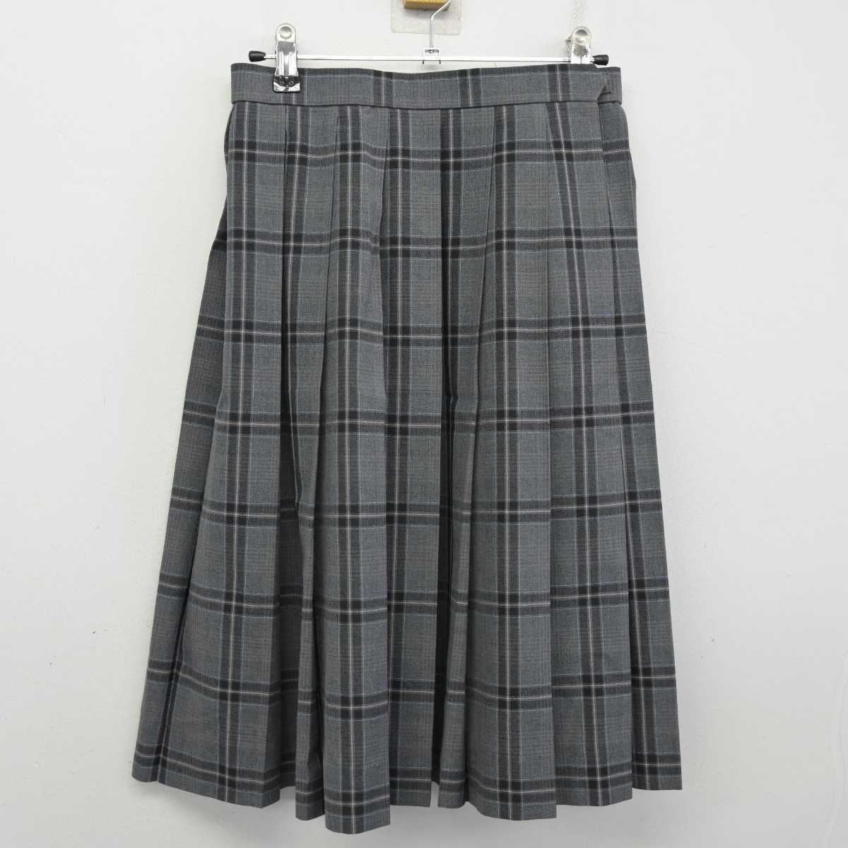 【中古】埼玉県 青柳中学校 女子制服 2点 (シャツ・スカート) sf086281