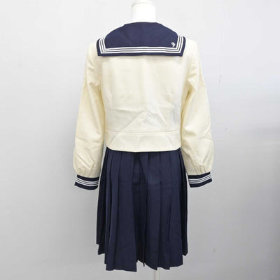 【中古】広島県 山陽高等学校 女子制服 4点 (ニット・セーラー服・スカート) sf086345