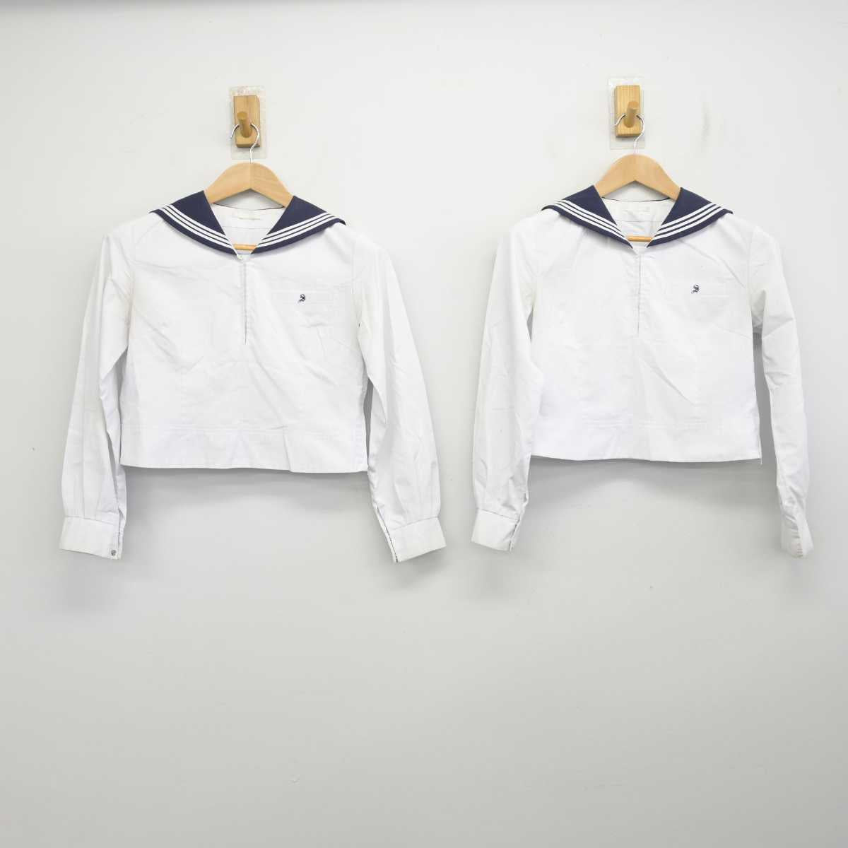 【中古】広島県 山陽高等学校 女子制服 2点 (セーラー服) sf086346