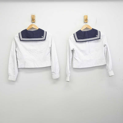 【中古】広島県 山陽高等学校 女子制服 2点 (セーラー服) sf086346