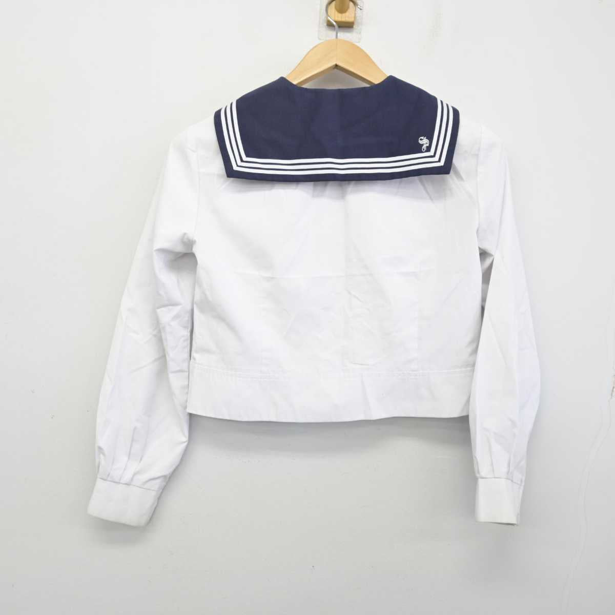 【中古】広島県 山陽高等学校 女子制服 2点 (セーラー服) sf086346