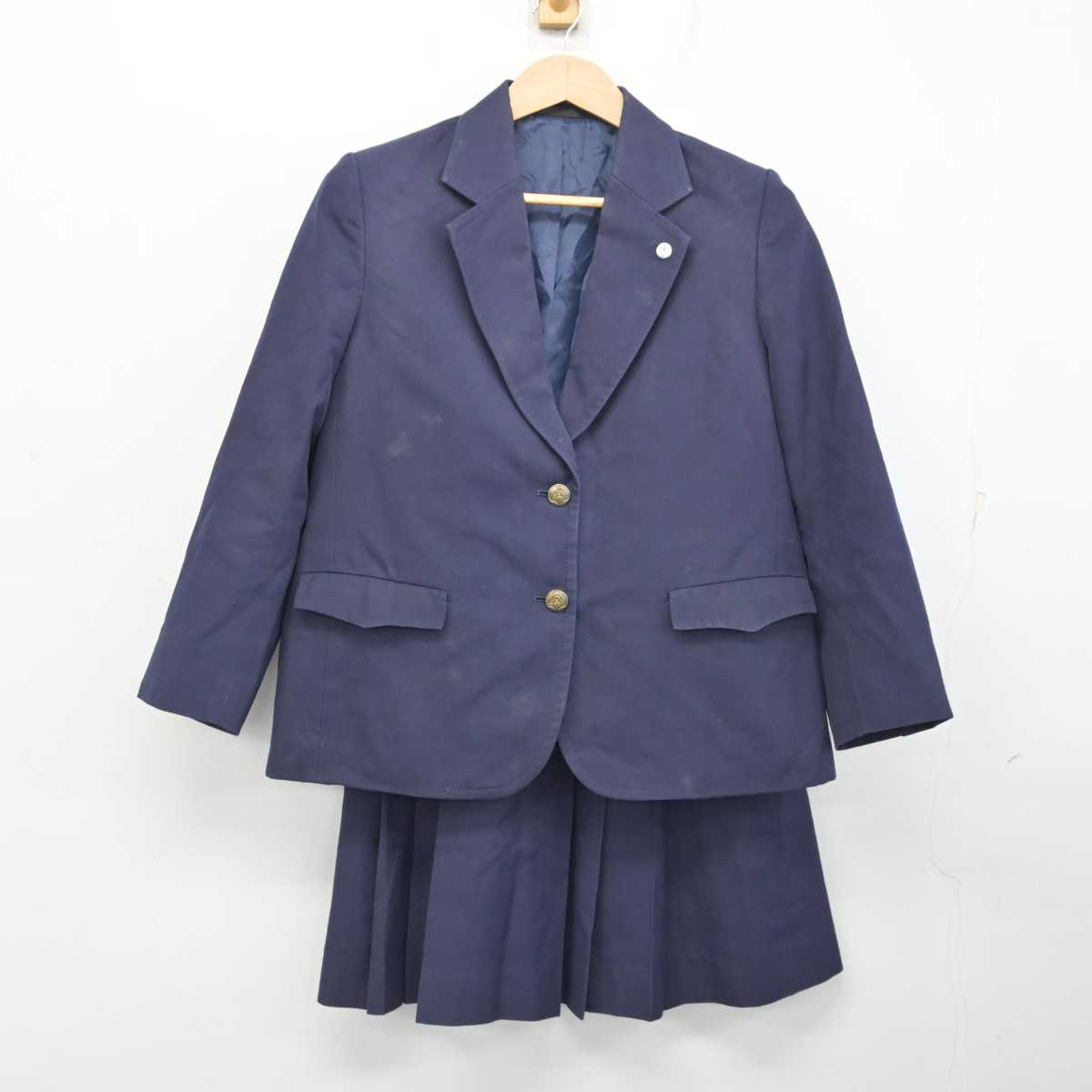 【中古】長野県 下諏訪向陽高等学校 女子制服 3点 (ブレザー・スカート) sf086348