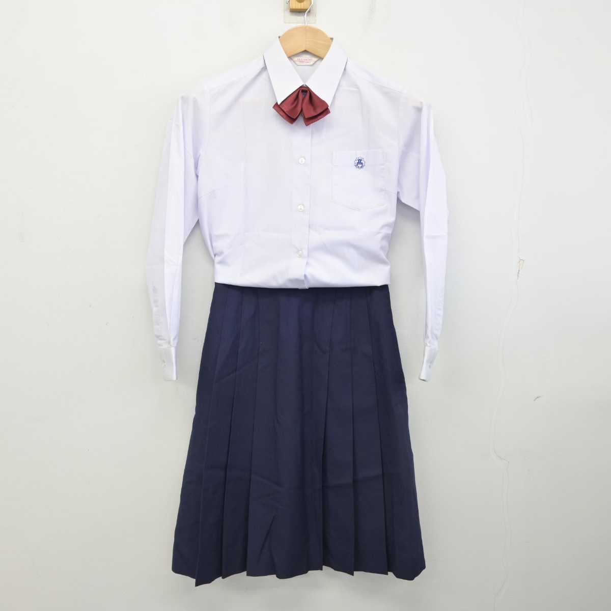 【中古】群馬県 東京農業大学第二高等學校/旧制服 女子制服 5点 (ブレザー・ベスト・シャツ・スカート) sf086359