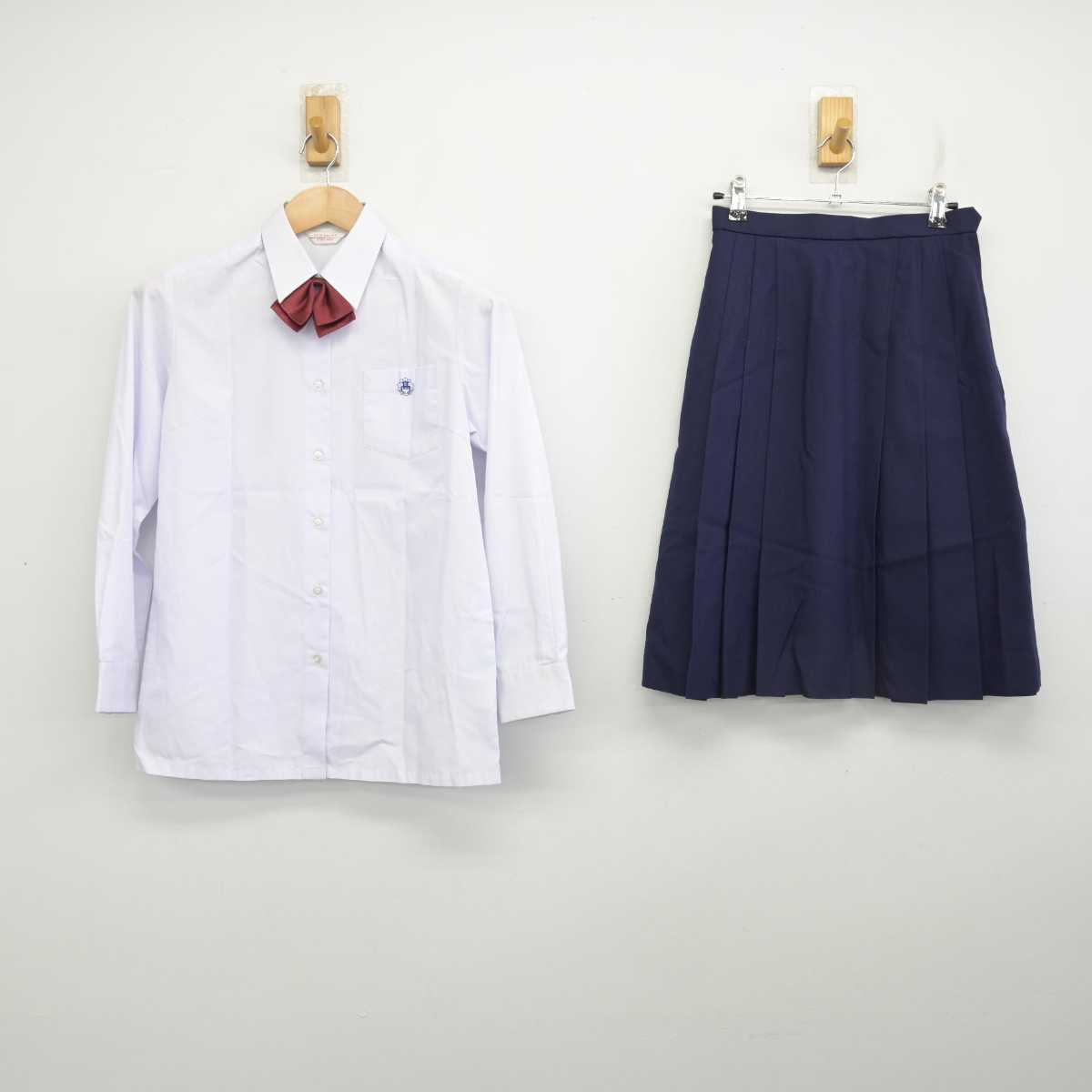 【中古】群馬県 東京農業大学第二高等學校/旧制服 女子制服 5点 (ブレザー・ベスト・シャツ・スカート) sf086359