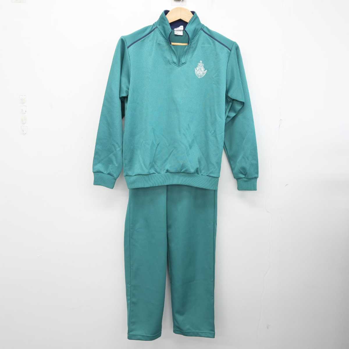 【中古】熊本県 熊本商業高等学校 女子制服 2点 (ジャージ 上・ジャージ 下) sf086434