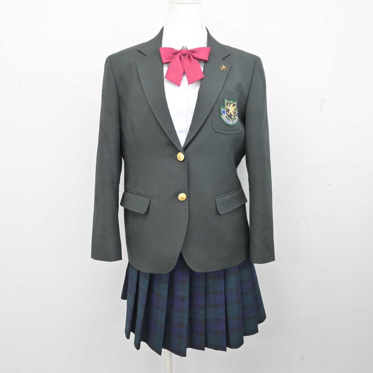 【中古】宮城県 仙台育英学園高等学校 女子制服 5点 (ブレザー・シャツ・スカート) sf086453