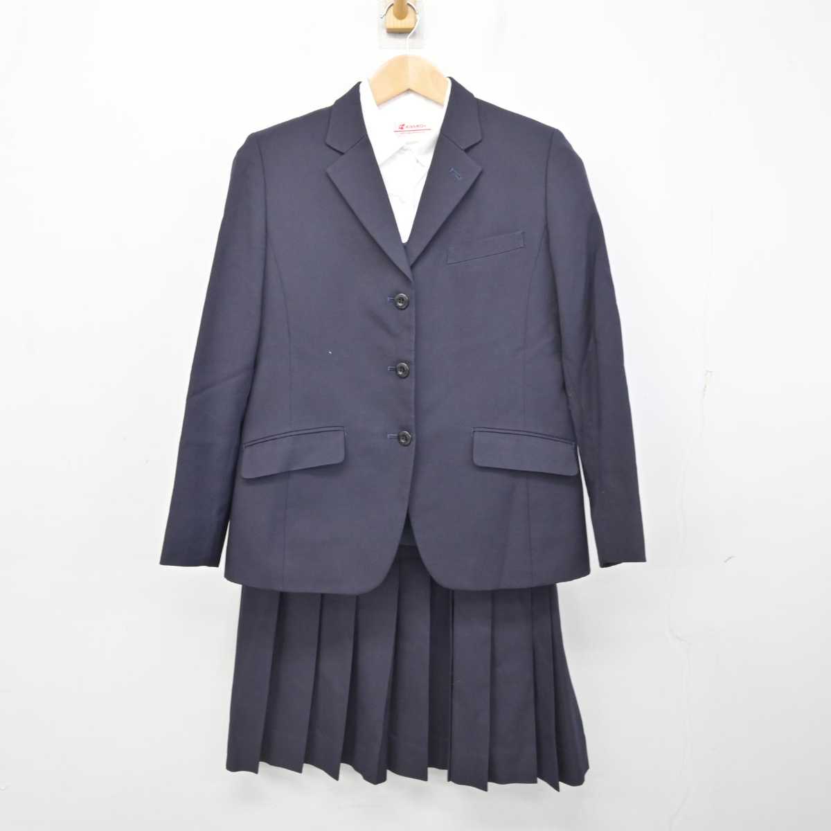 【中古】東京都 東京家政大学附属女子中学校 女子制服 4点 (ブレザー・ニット・シャツ・スカート) sf086464