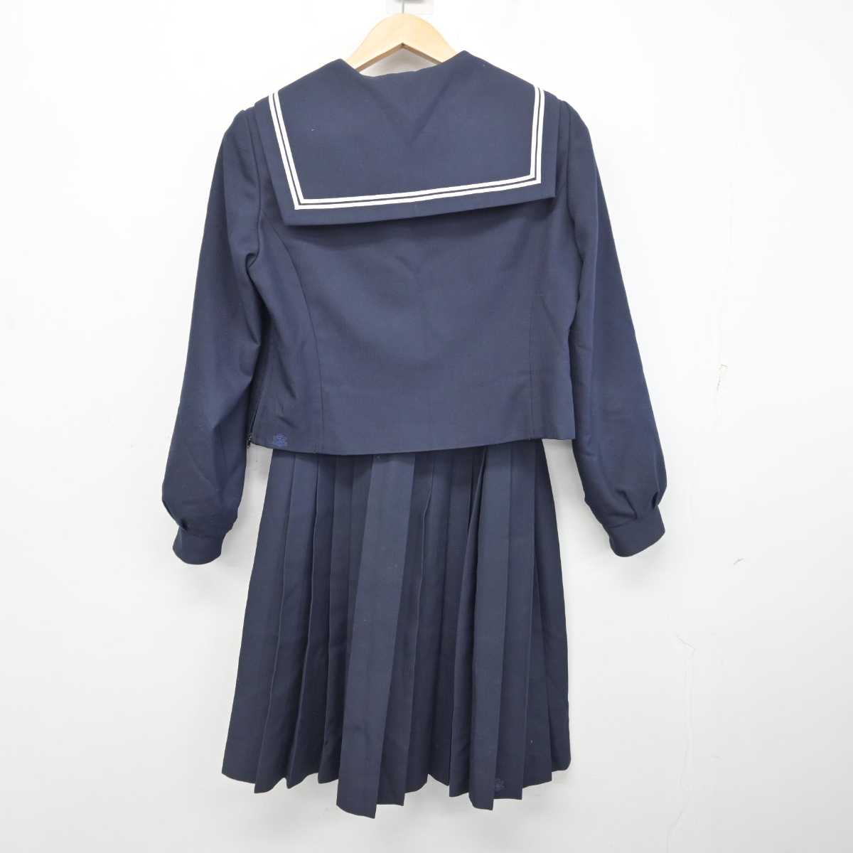 中古】北海道 北海道千歳高等学校 女子制服 4点 (セーラー服