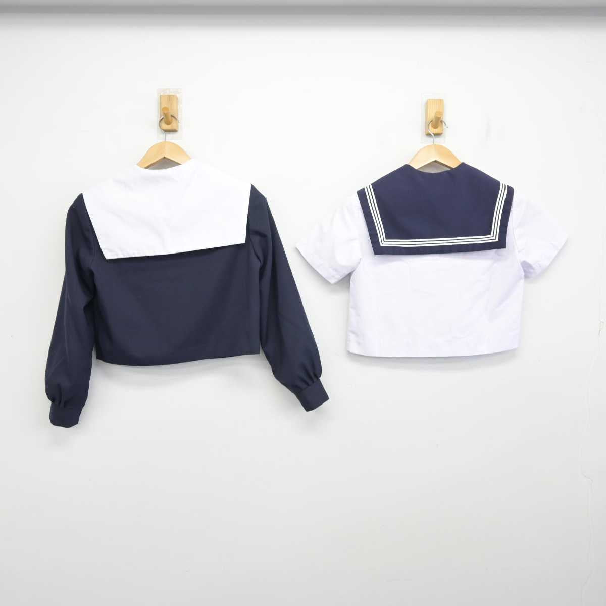 【中古】愛知県 瑞陵高等学校 女子制服 2点 (セーラー服・セーラー服) sf086476