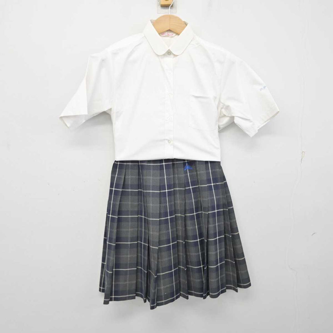 中古】群馬県 前橋育英高等学校 女子制服 3点 (シャツ・スカート