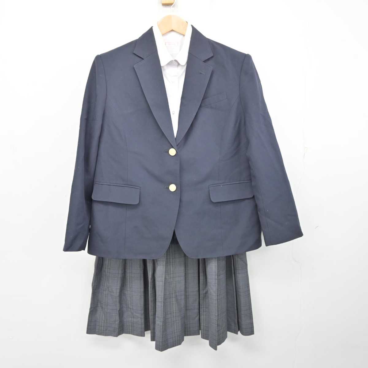 【中古】埼玉県 川口市立東中学校 女子制服 3点 (ブレザー・シャツ・スカート) sf086480