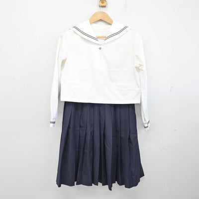 【中古】山形県 山形西高等学校 女子制服 4点 (セーラー服・セーラー服・スカート) sf086494