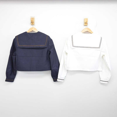 【中古】山形県 山形西高等学校 女子制服 4点 (セーラー服・セーラー服・スカート) sf086494