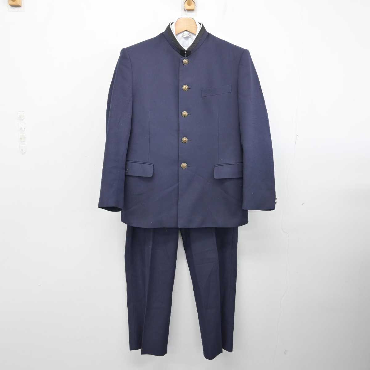 【中古】山形県 日本大学山形高等学校 男子制服 4点 (学ラン・シャツ・ズボン) sf086496