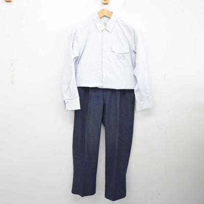 【中古】山形県 日本大学山形高等学校 男子制服 2点 (シャツ・ズボン) sf086497
