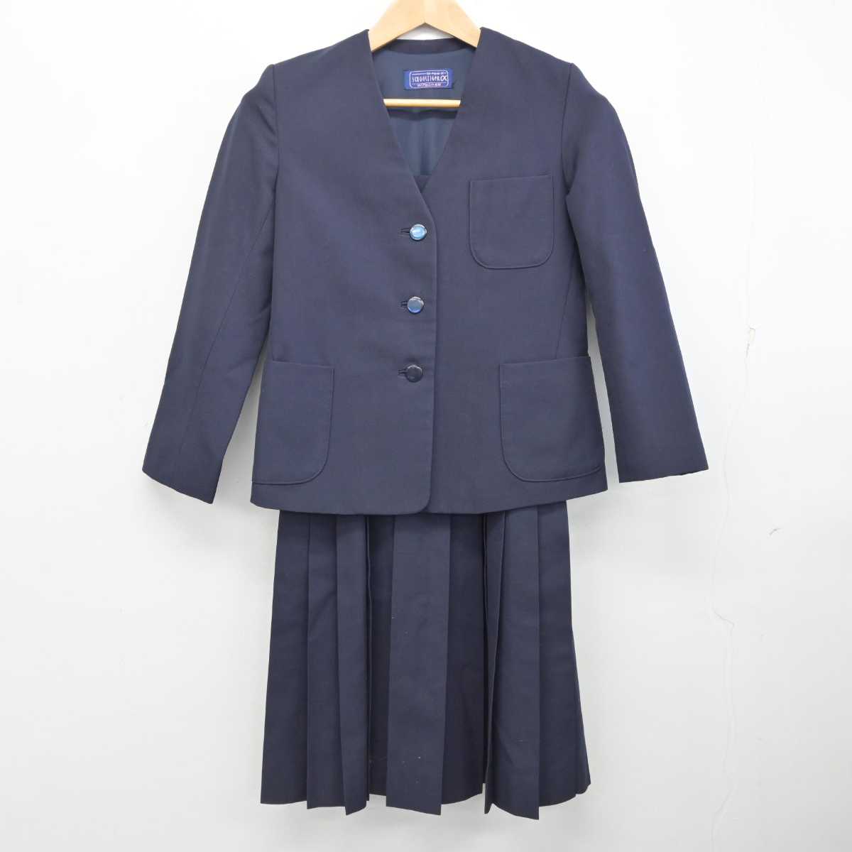 【中古】千葉県 柏市立風早中学校 女子制服 2点 (ブレザー・ジャンパースカート) sf086626