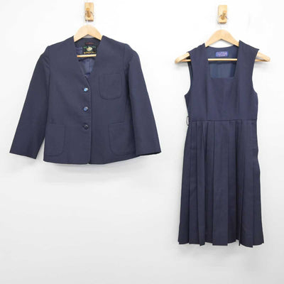 【中古】千葉県 柏市立風早中学校 女子制服 2点 (ブレザー・ジャンパースカート) sf086626
