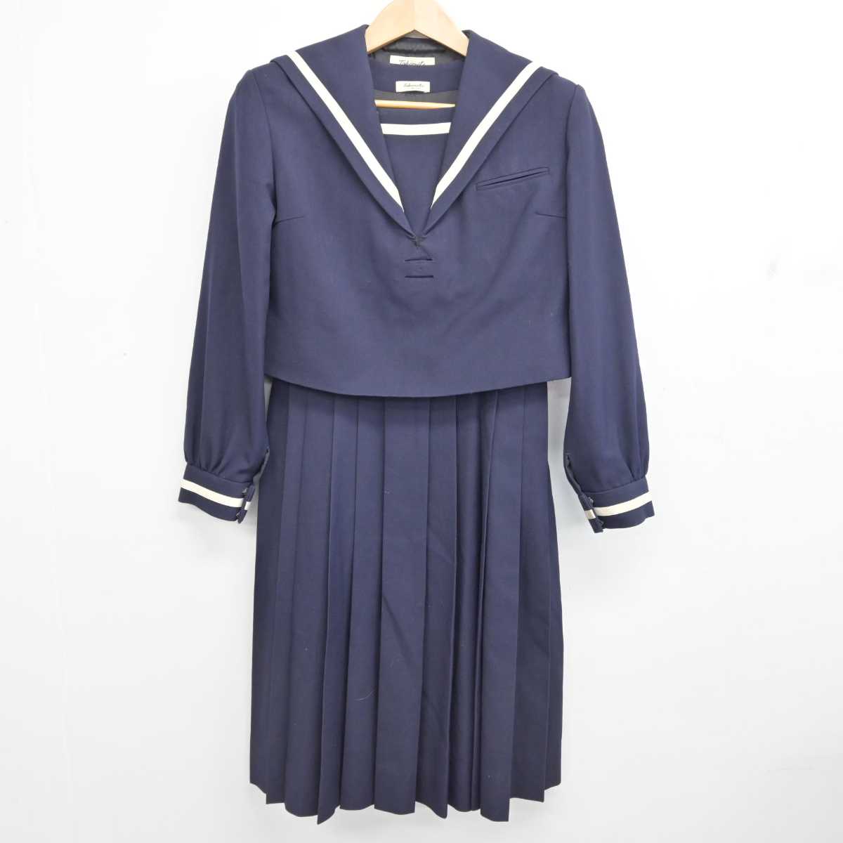 【中古】熊本県 県立第一高等学校 女子制服 2点 (セーラー服・ジャンパースカート) sf086640