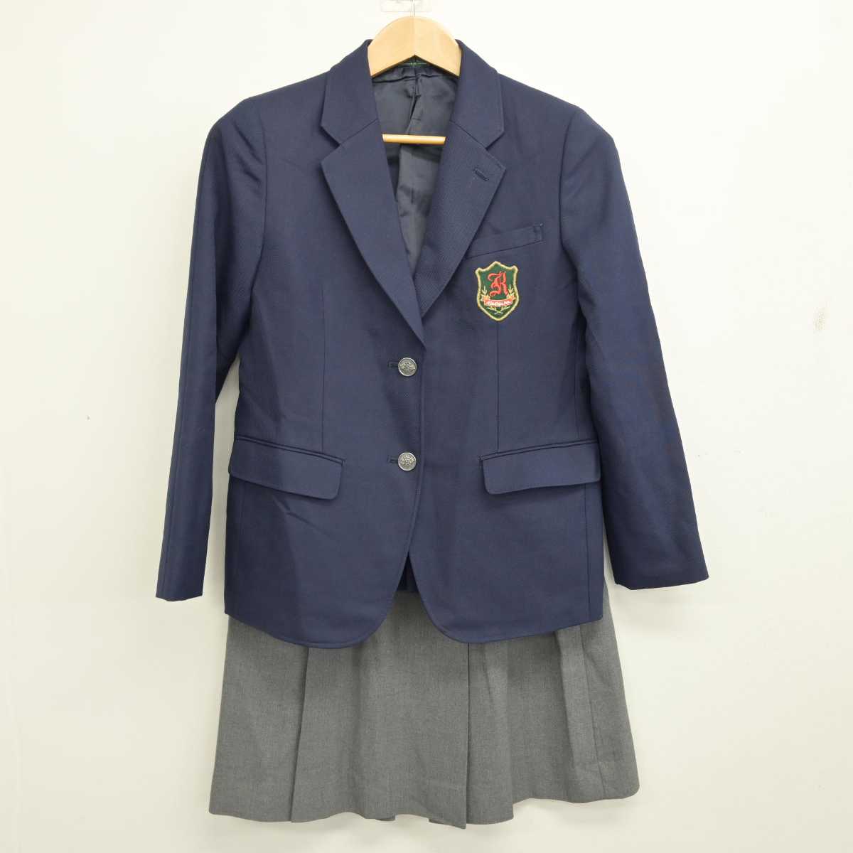 【中古】京都府 京都市立桂中学校 女子制服 3点 (ブレザー・スカート) sf086677