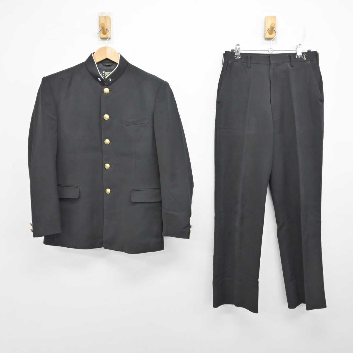 【中古】岐阜県 岐南工業高等学校 男子制服 4点 (学ラン・ズボン) sf086689