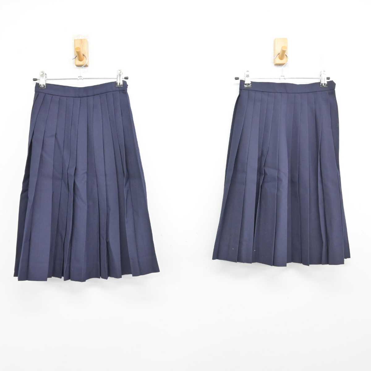 【中古】岐阜県 各務原市立中央中学校 女子制服 2点 (スカート・スカート) sf086693