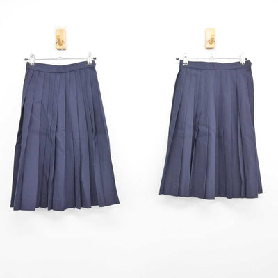【中古】岐阜県 各務原市立中央中学校 女子制服 2点 (スカート・スカート) sf086693
