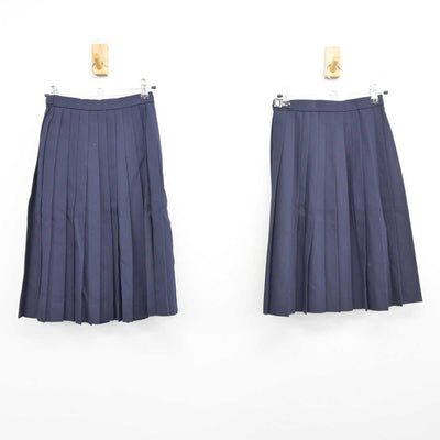 【中古】岐阜県 各務原市立中央中学校 女子制服 2点 (スカート・スカート) sf086693