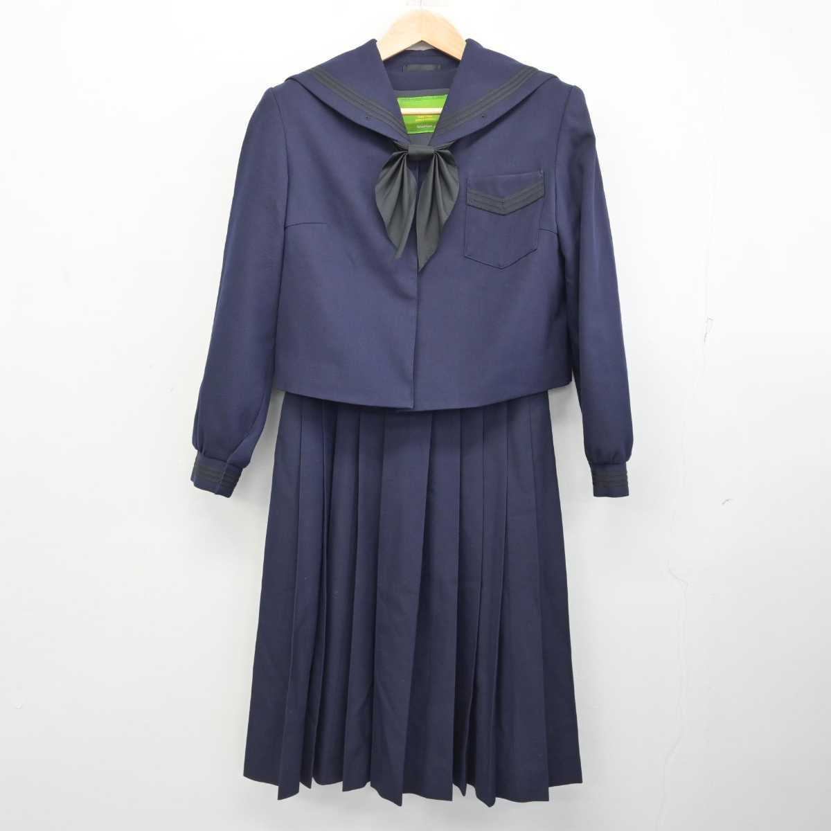 【中古】鹿児島県 甲南高等学校 女子制服 3点 (セーラー服・ジャンパースカート) sf086800